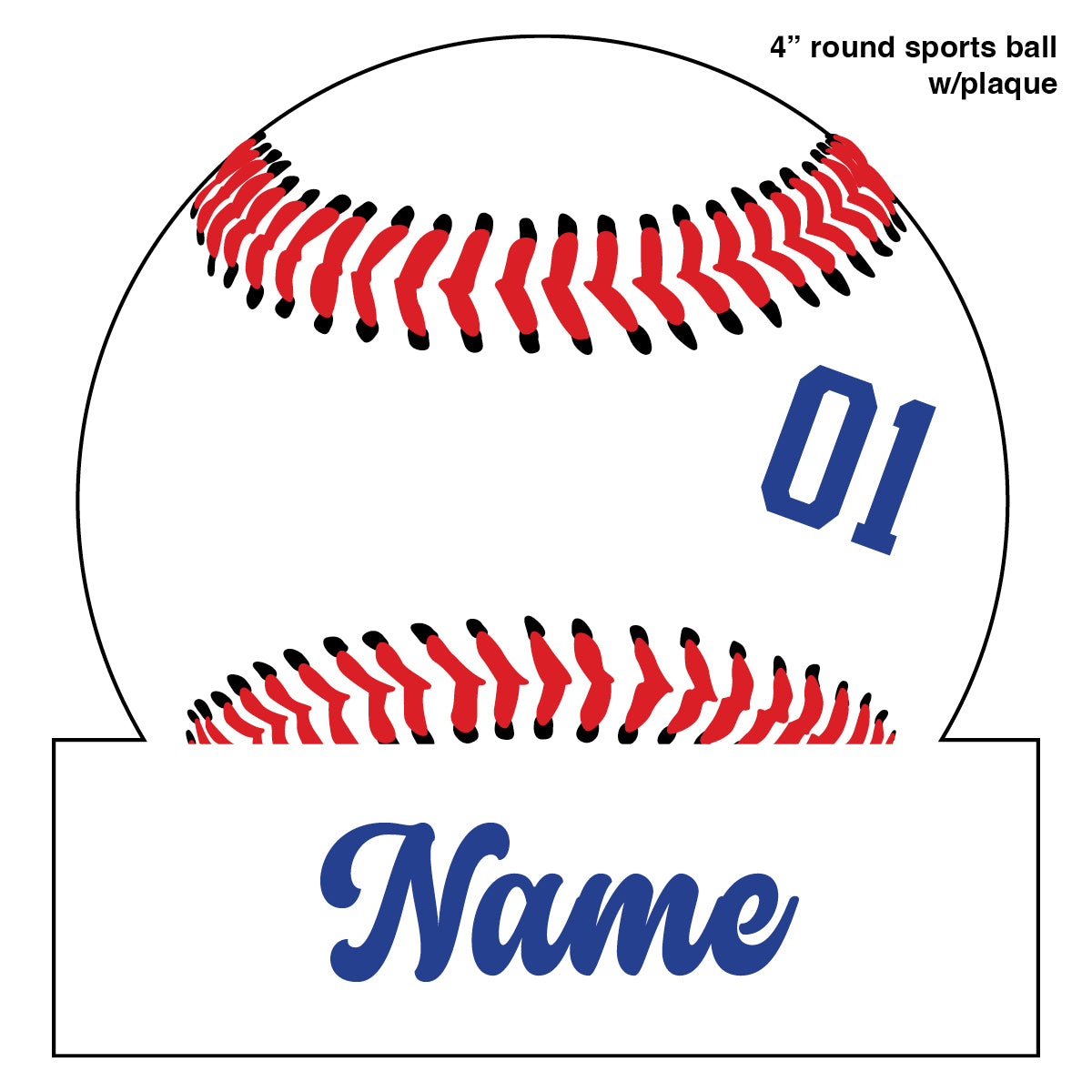 4" Sports Balls - Personalized