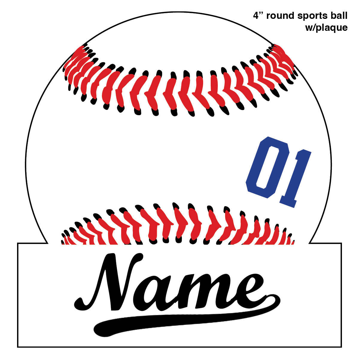 4" Sports Balls - Personalized