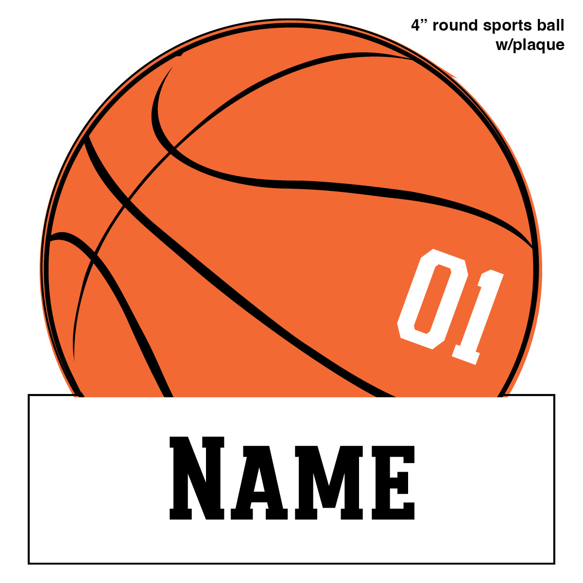 4" Sports Balls - Personalized