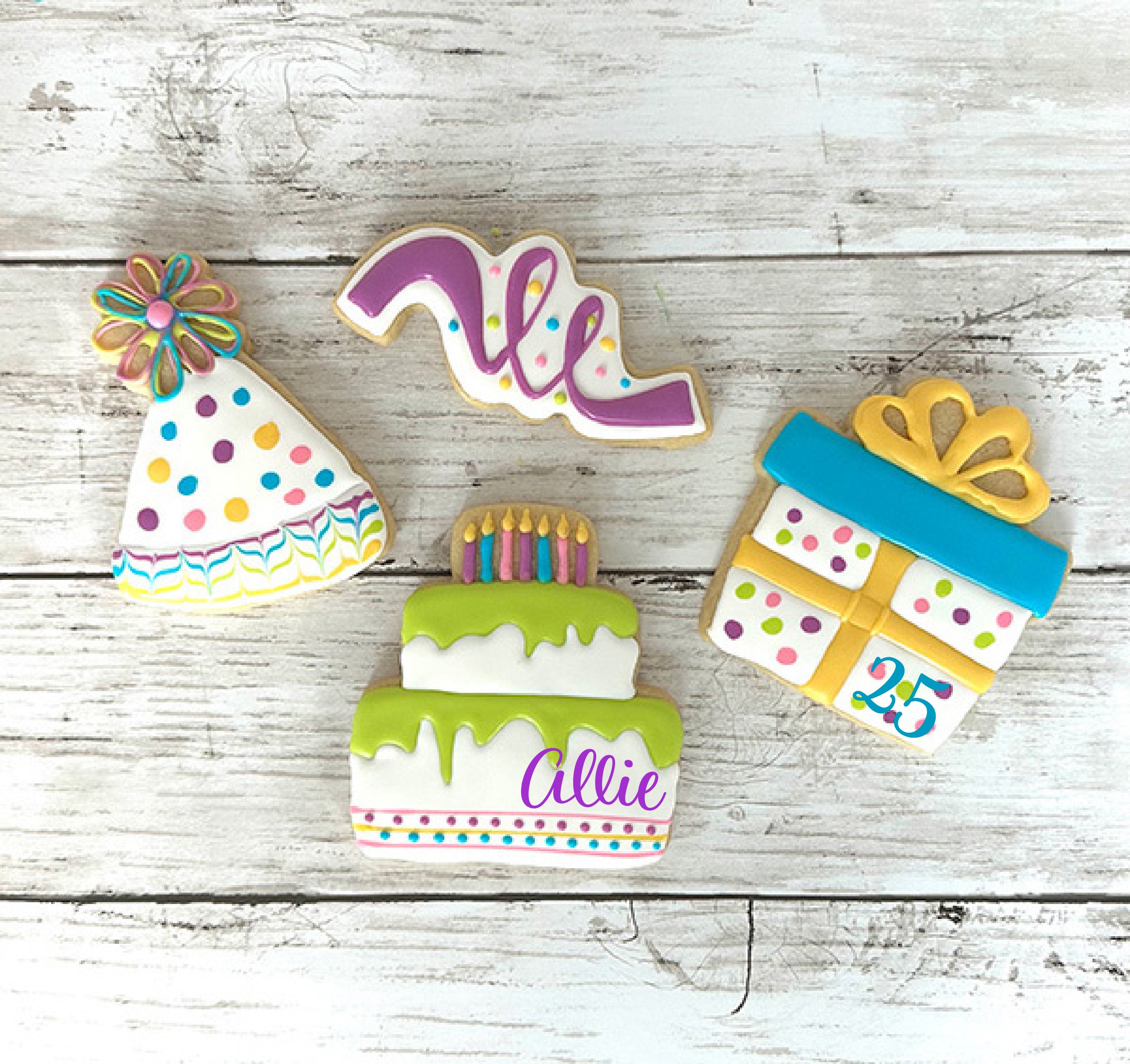 Birthday Celebration Sugar Cookies