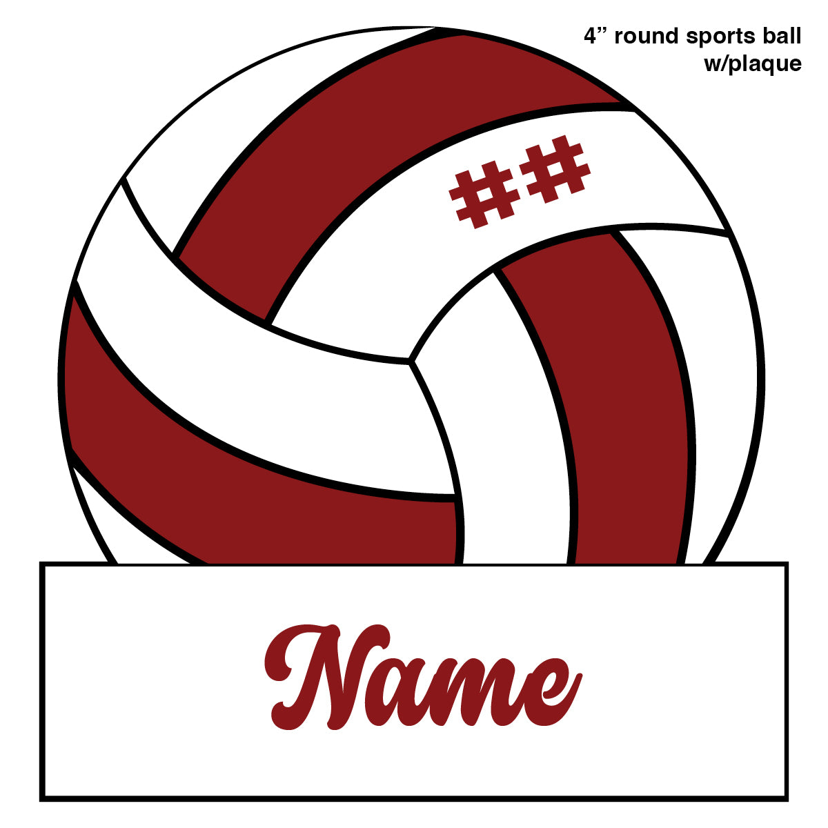4" Sports Balls - Personalized