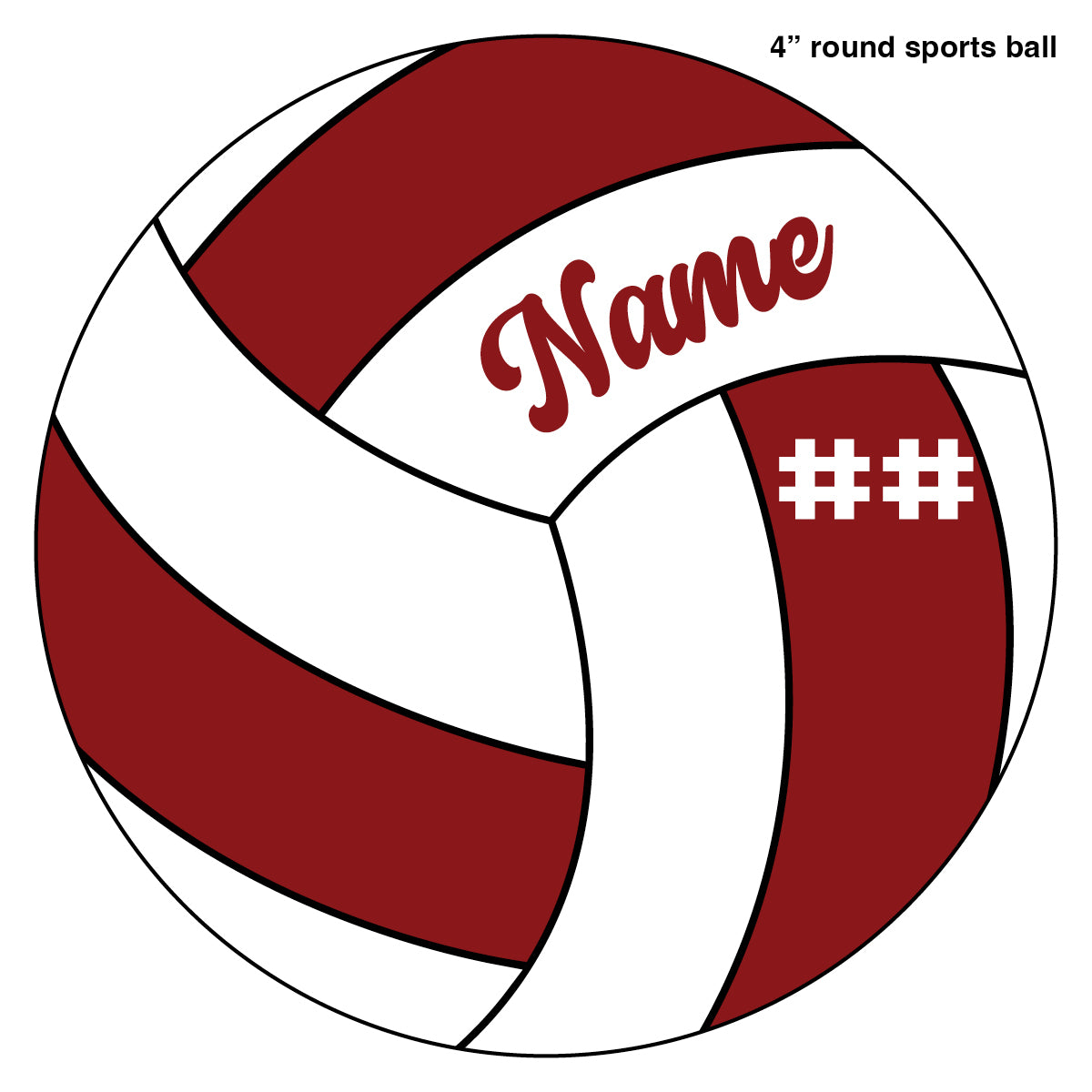 4" Sports Balls - Personalized