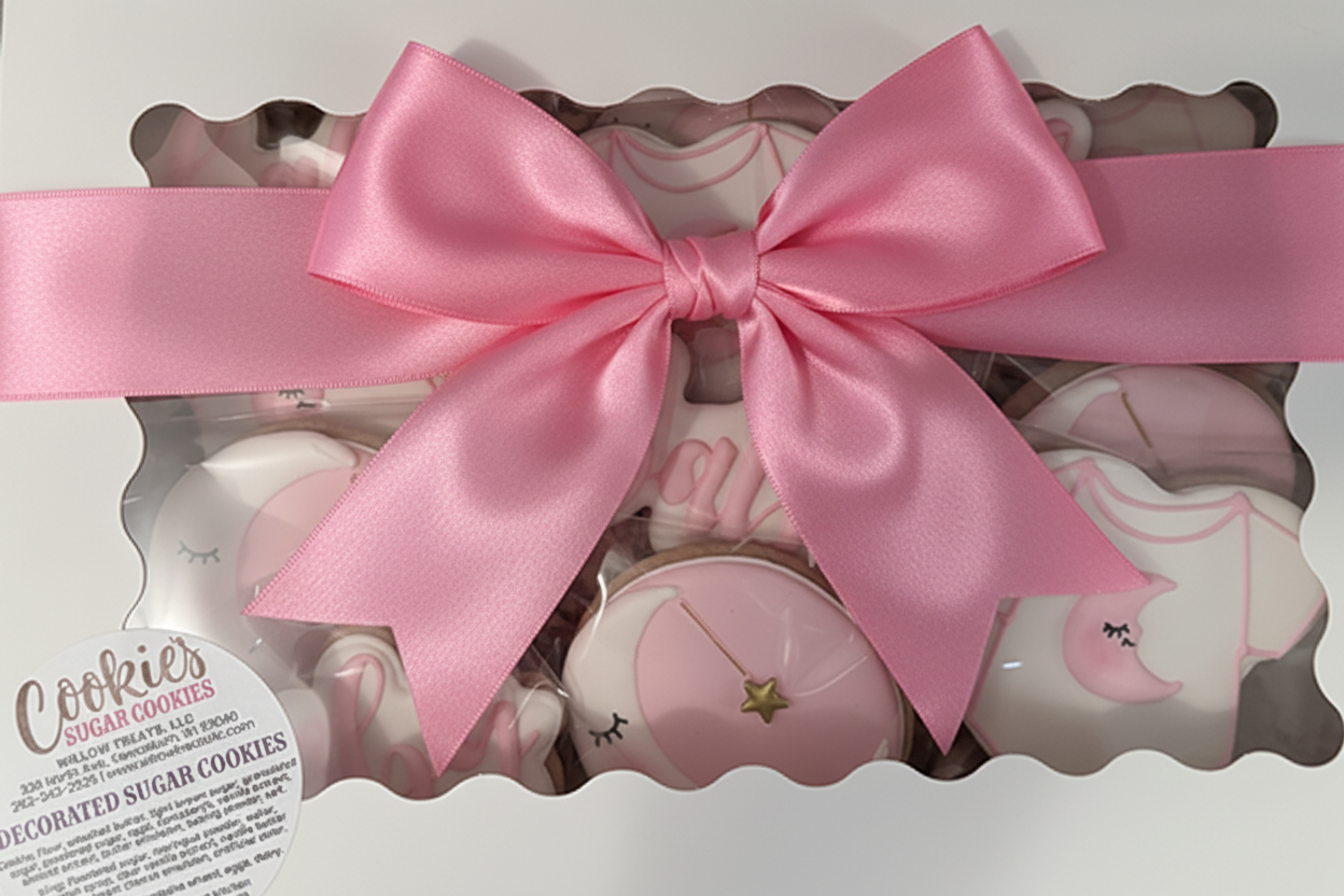 Sleepy Moon Baby Shower Cookies