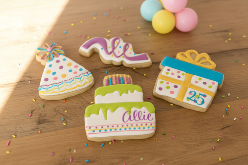 Birthday Celebration Sugar Cookies