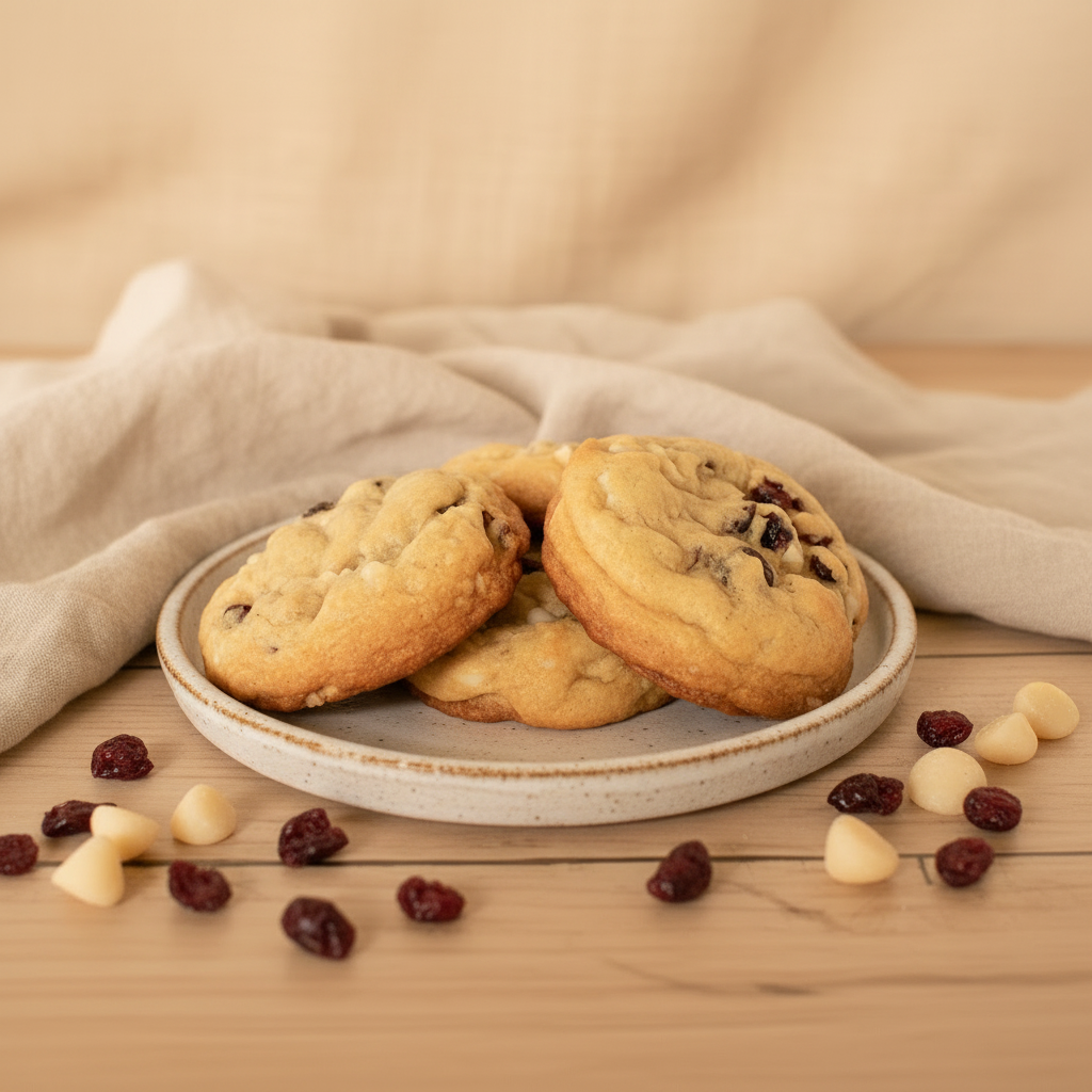 Orange Cranberry Macadamia Nut Cookies