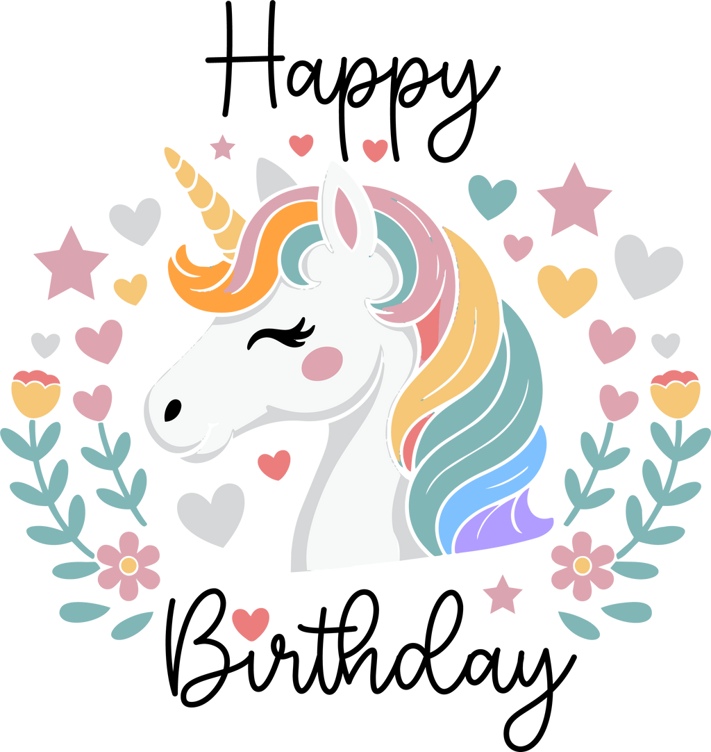 Unicorn Birthday Cookies