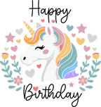 Unicorn Birthday Cookies
