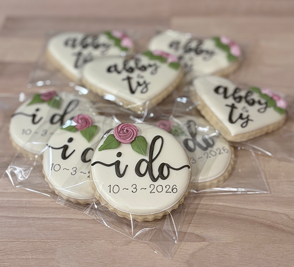 "I do" Wedding Sugar Cookie Set